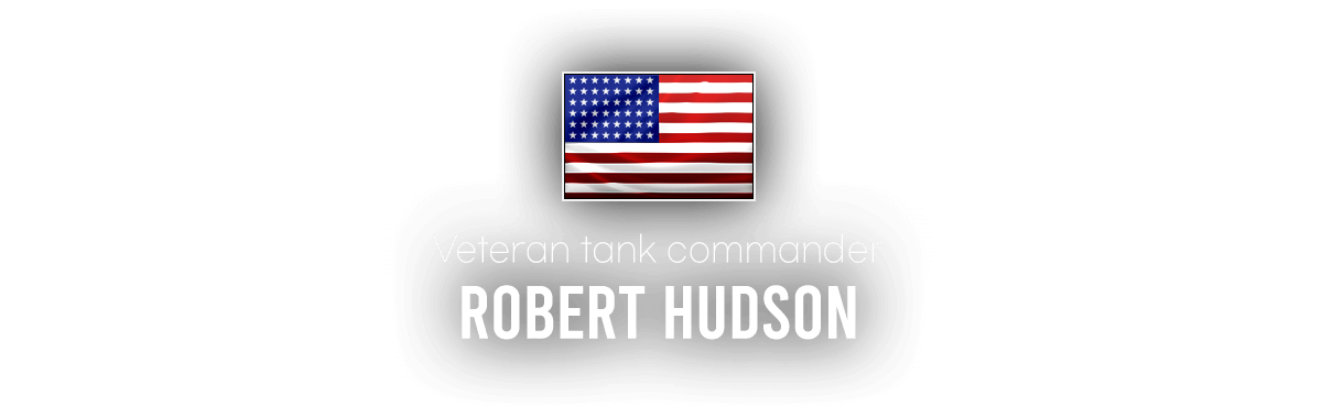 Veteran tank commander Robert Hudson